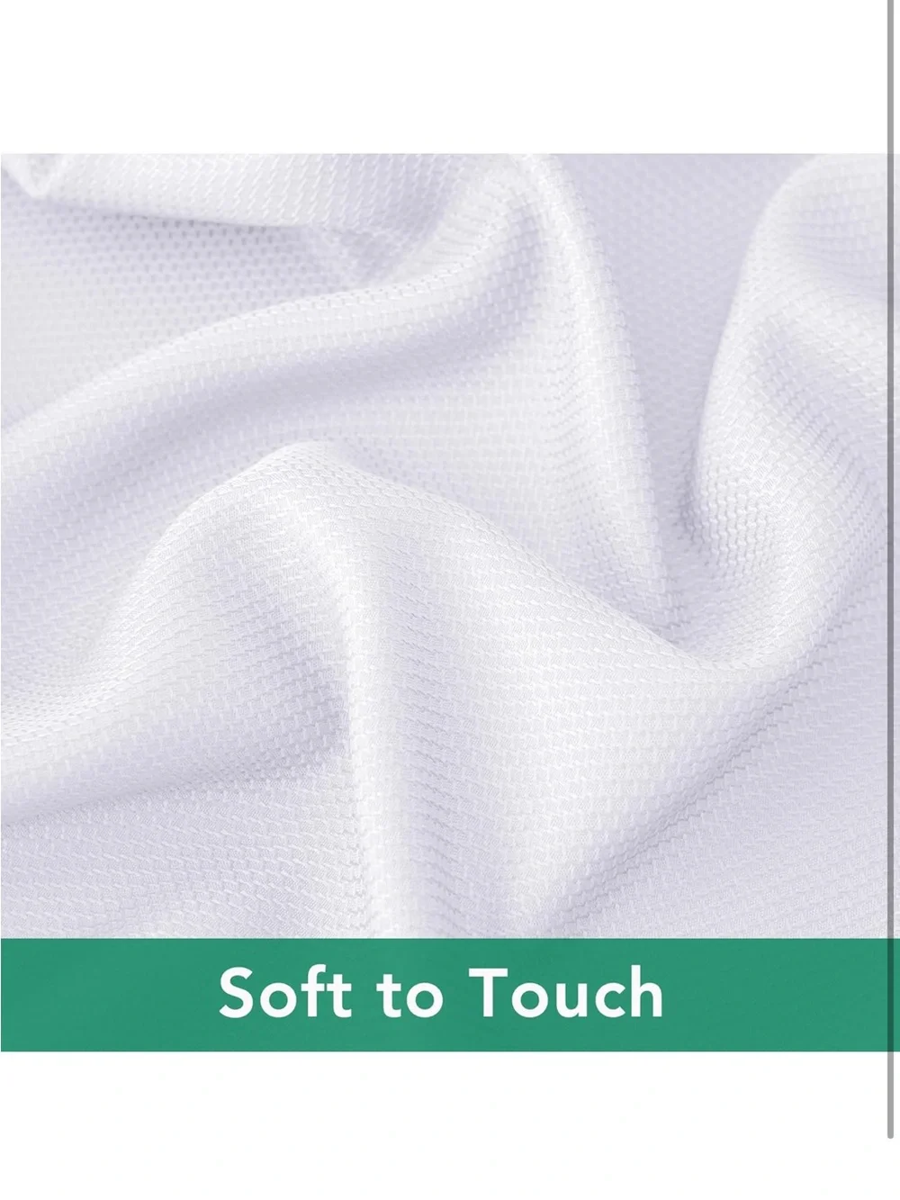NEW Textured Fabric Tablecloth 70x120” Water Resistant. Machine Washable. White